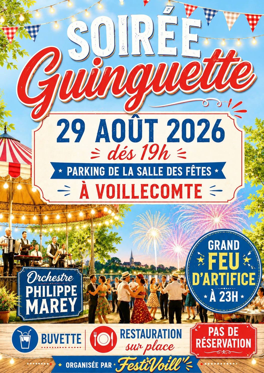 Soirée Guinguette et feu d'artifice